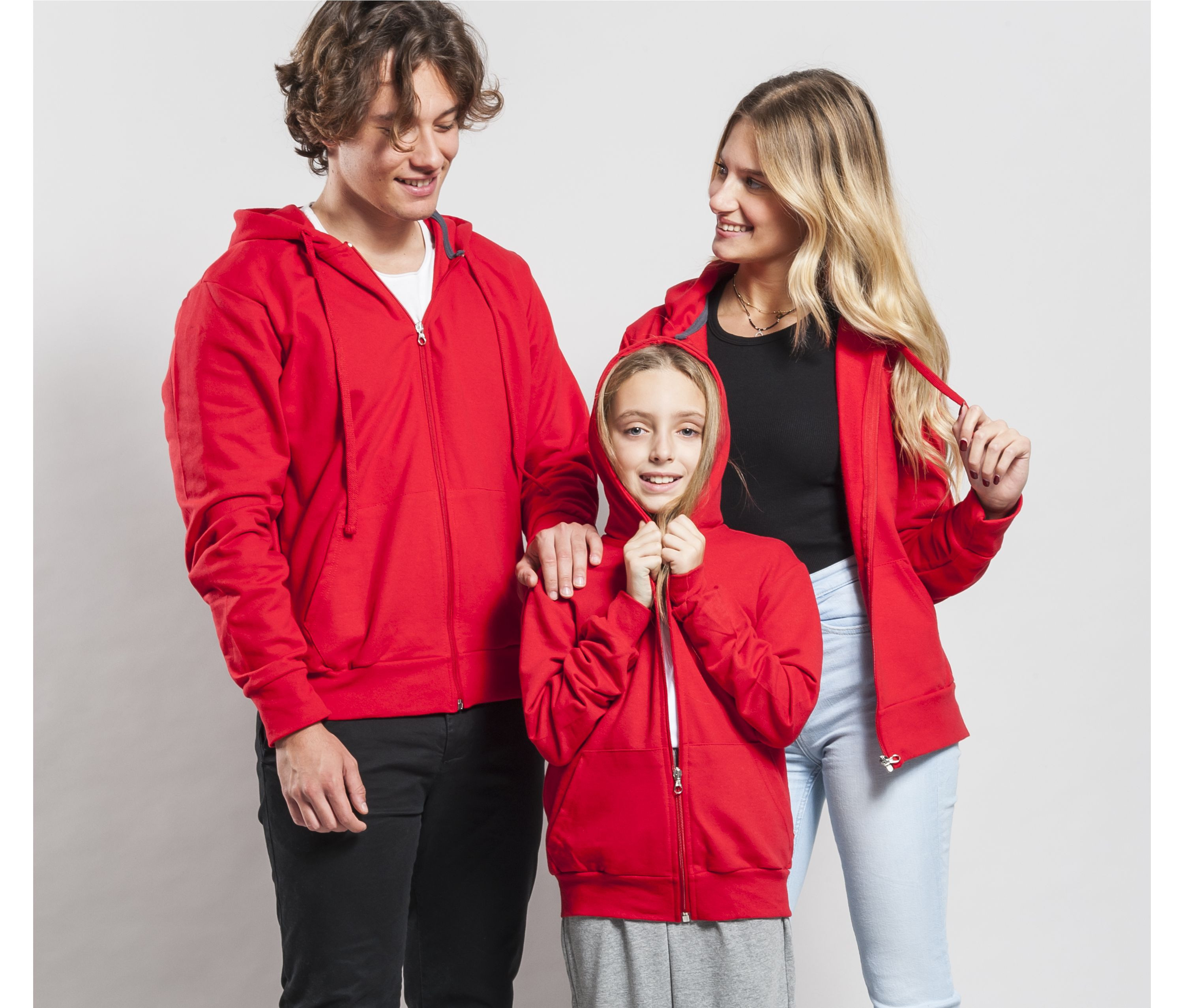 HOODED SWEAT JACKET