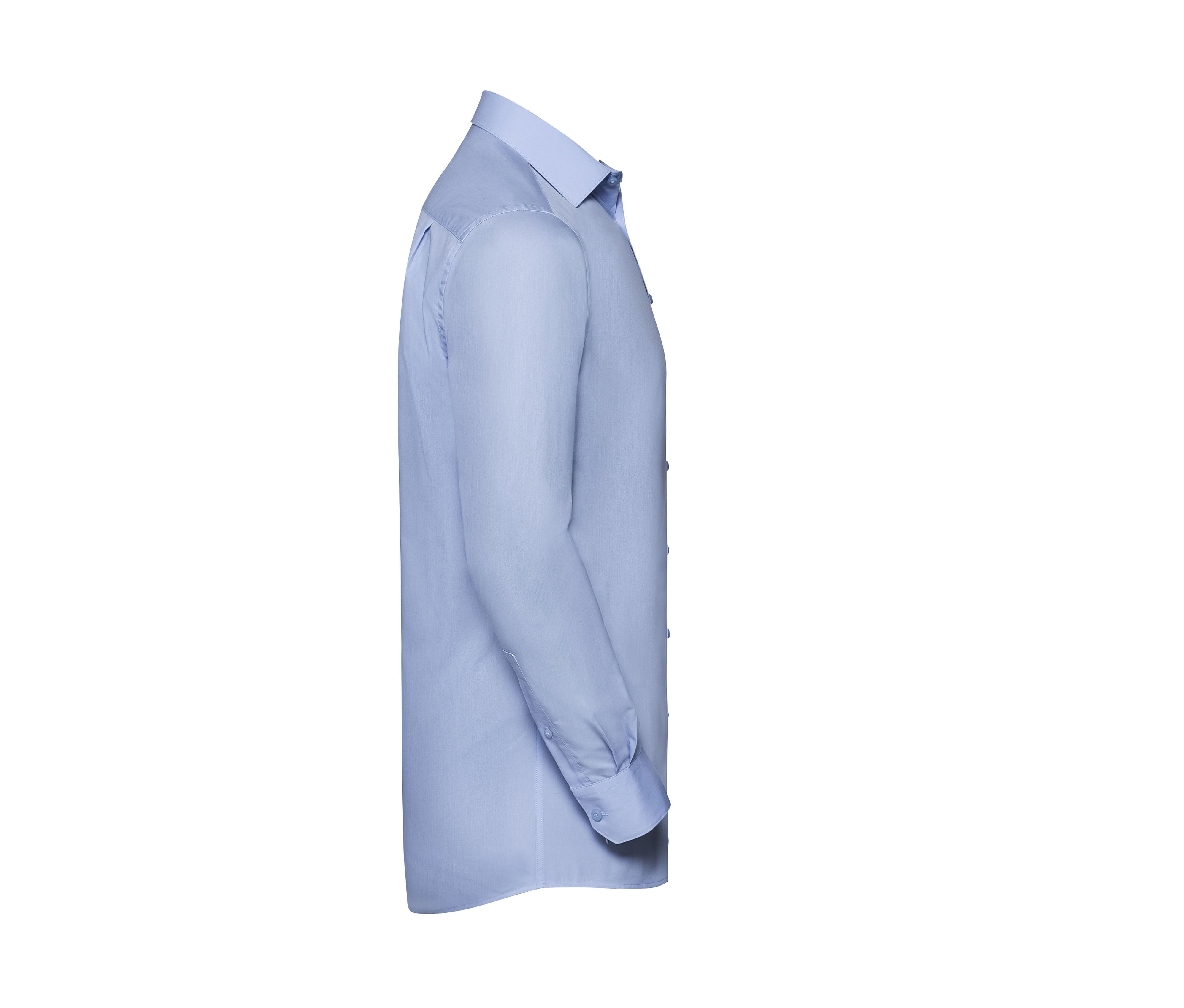 MEN'S LONG SLEEVE TAILORED HERRINGBONE SHIRT