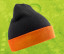 RECYCLED BLACK COMPASS BEANIE